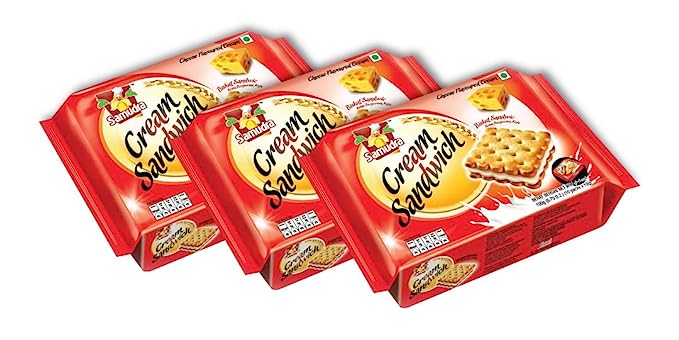 Samudra Cream Sandwich Cheese Flavoured (190G)