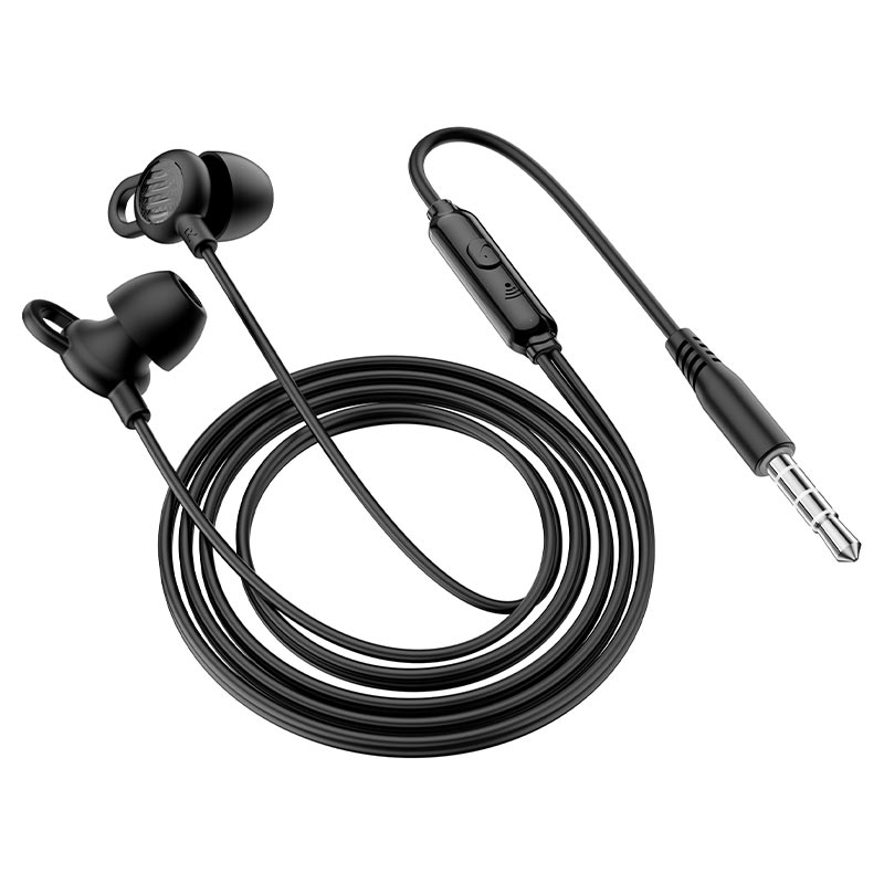 Hoco Wired earphones 3.5mm “M89 Comfortable” with mic