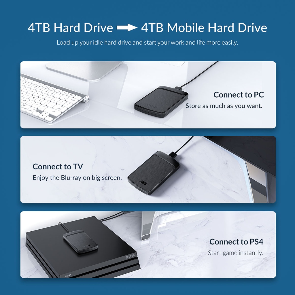 ORICO 2.5-Inch Hard Drive Enclosure (2020U3)