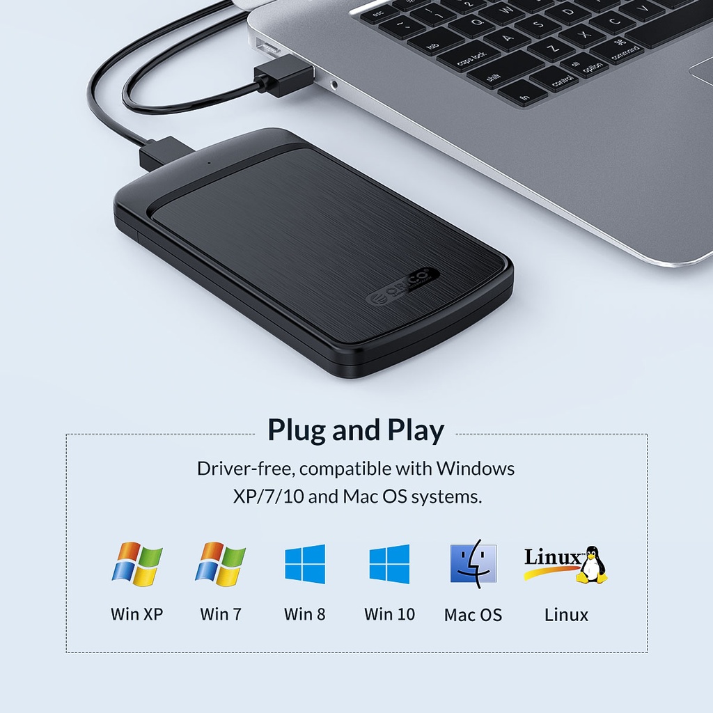 ORICO 2.5-Inch Hard Drive Enclosure (2020U3)
