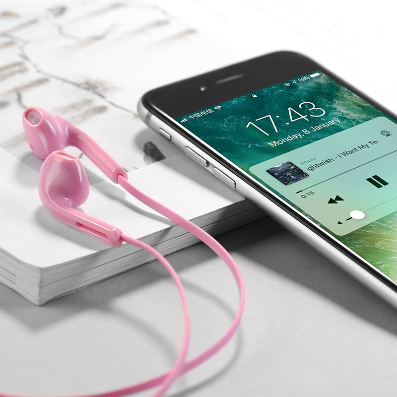 HOCO Wired earphones 3.5mm “M39 Rhyme sound” with microphone