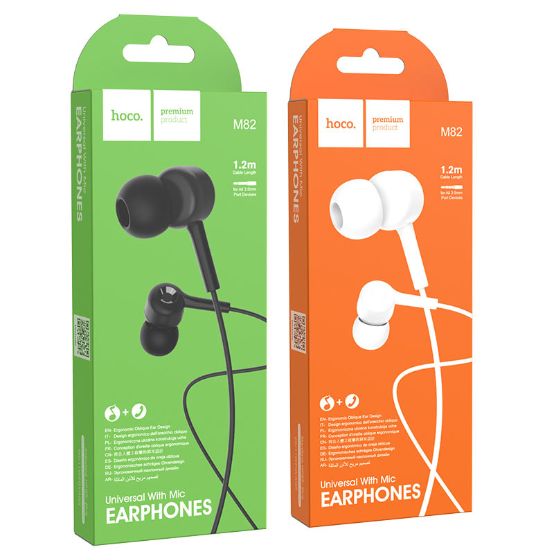 HOCO Wired Earphones “M82 La musique” with mic