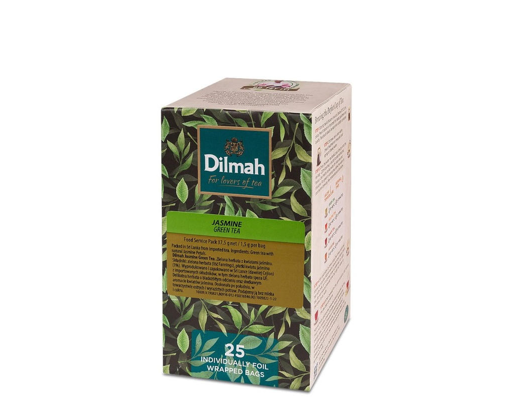Dilmah Green Tea with Natural Jasmine -25 Individually Wrapped Tea Bags