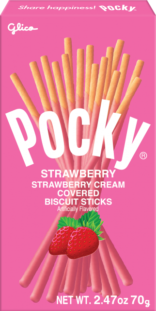 Glico-pocky Biscuits Sticks ( 70g) (Strawberry)