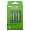 GP USB basic charger + GP 850 ReCyko rechargeable AAA / HR03 Ni-Mh battery (4 Pcs) 