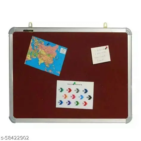 Notice Board/Pin Board  ( Fabric ) (2 x 3 feet, Blue)