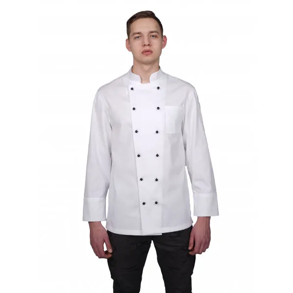 Polyester Unisex Chef Jacket (small, Long Sleeve)
