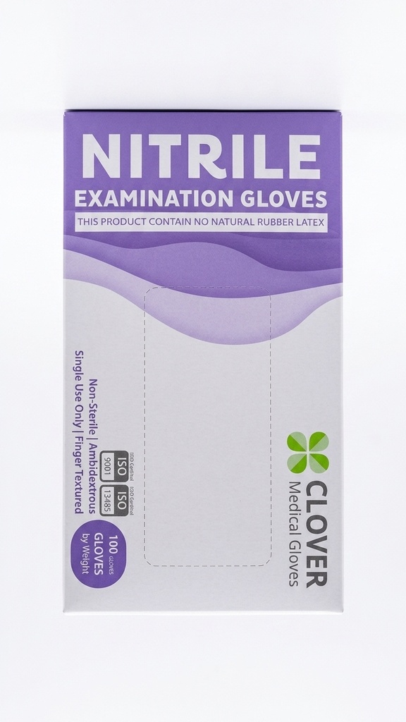 Clover Medical Nitrile Examination Vinyl Gloves