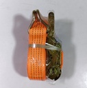 Safework  heavy-duty orange polyester ratchet tie-down strap