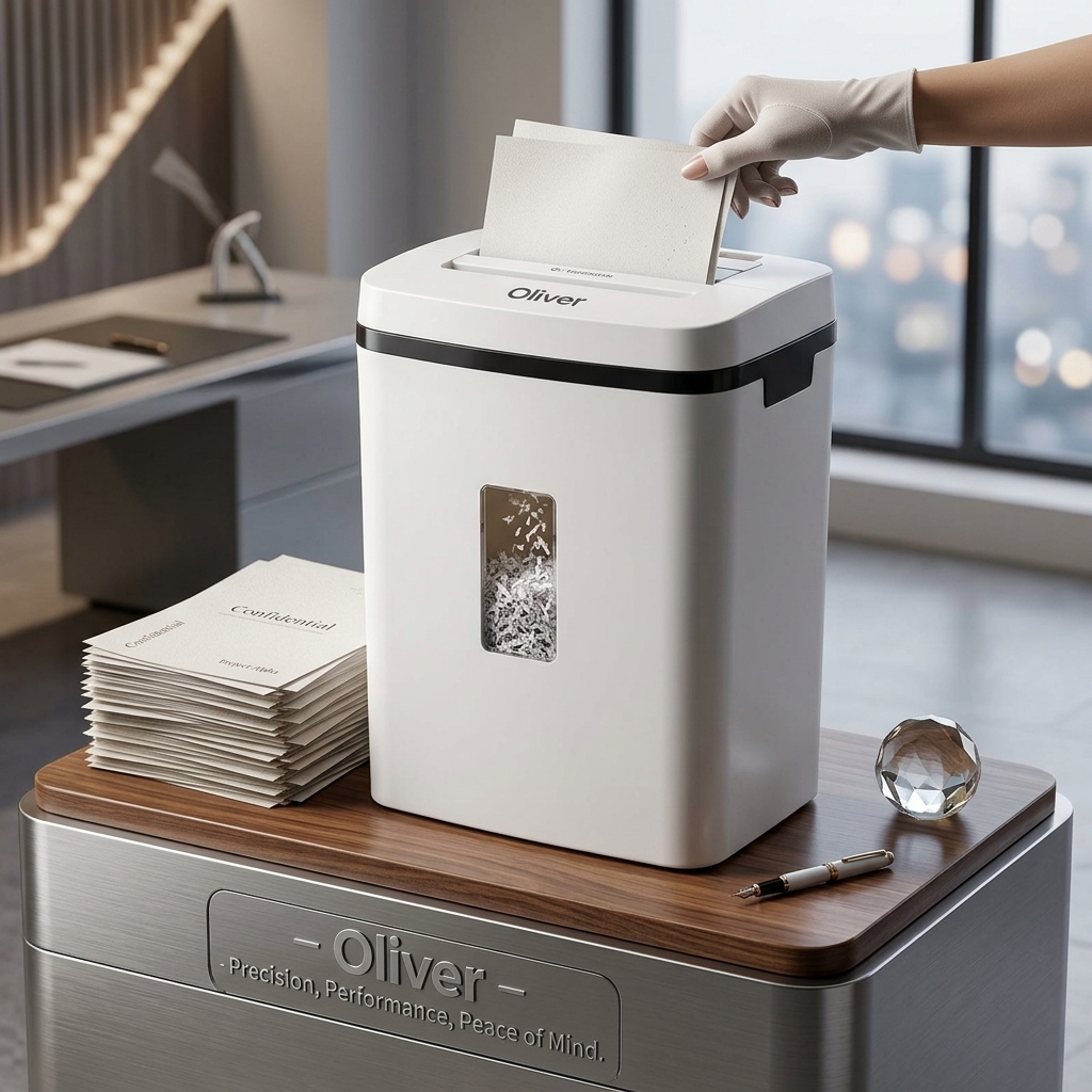 [PROD-20950-BIO-21L-365-UPT-CRO-SHR-AUT-SHR-NOI-MET-12.-ONE] OLIVER TECH   PAPER SHREDDER  Q3( 21 Liter )