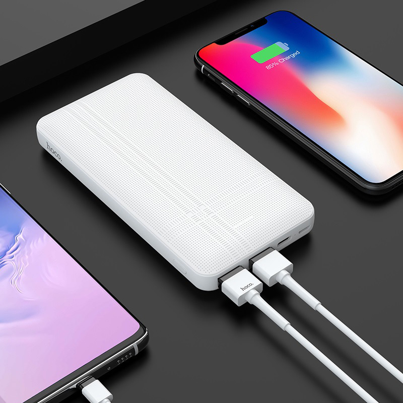 Hoco Power bank “J48 Nimble” 10000mAh dual USB output (White)