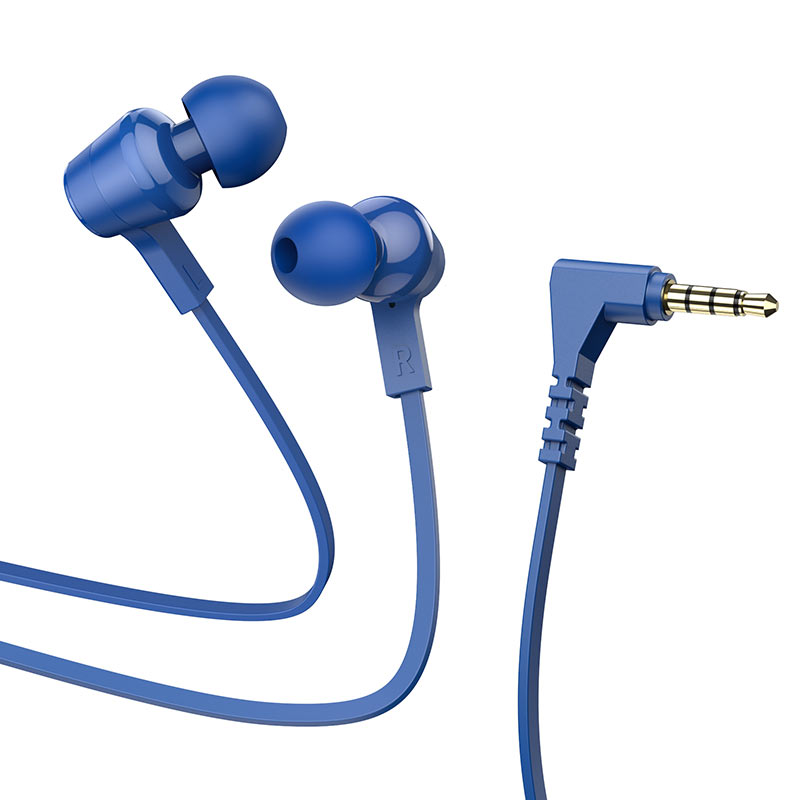 

Hoco Wired earphones 3.5mm “M86 Oceanic” with mic (Blue)