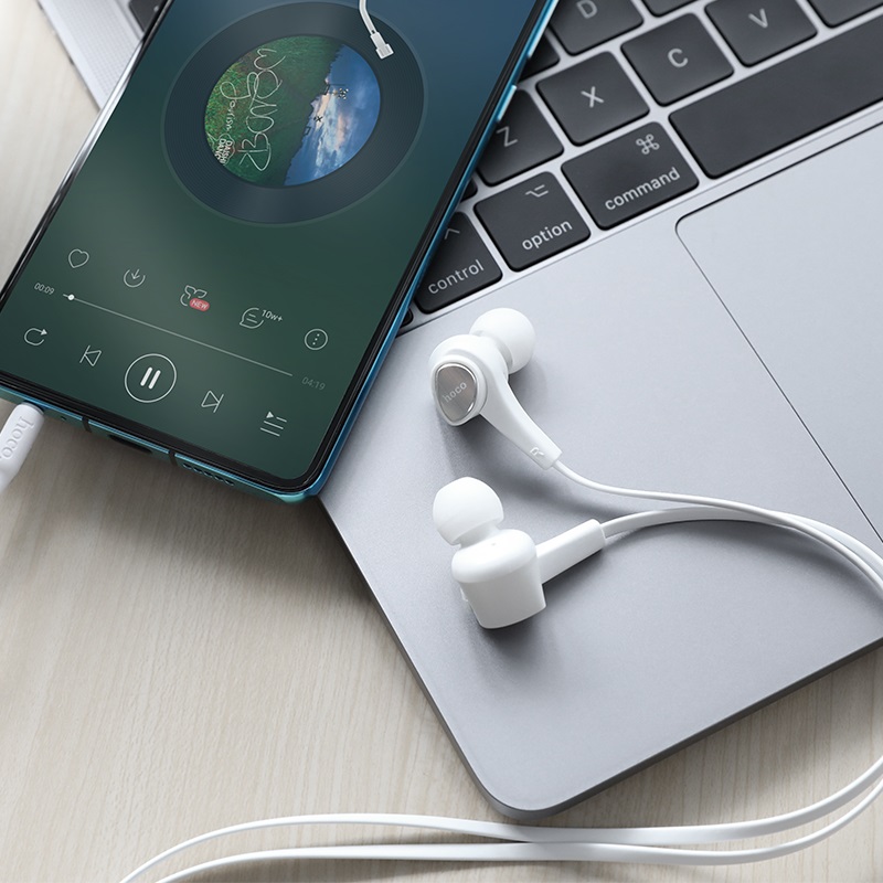 

Hoco Wired earphones 3.5mm “M66 Passion” with microphone (White)