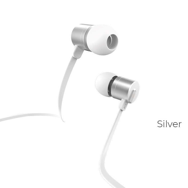 [HMWEHC-M47-WHT] HOCO Wired earphones 3.5mm “M47 Canorous” with mic (White)