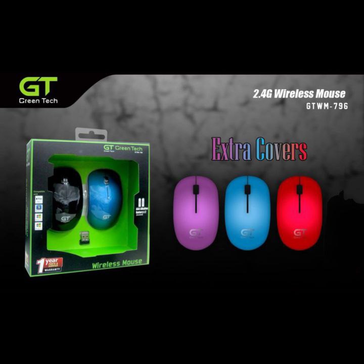 Green Technology - 3 Keys Wireless Mouse GTWM-796