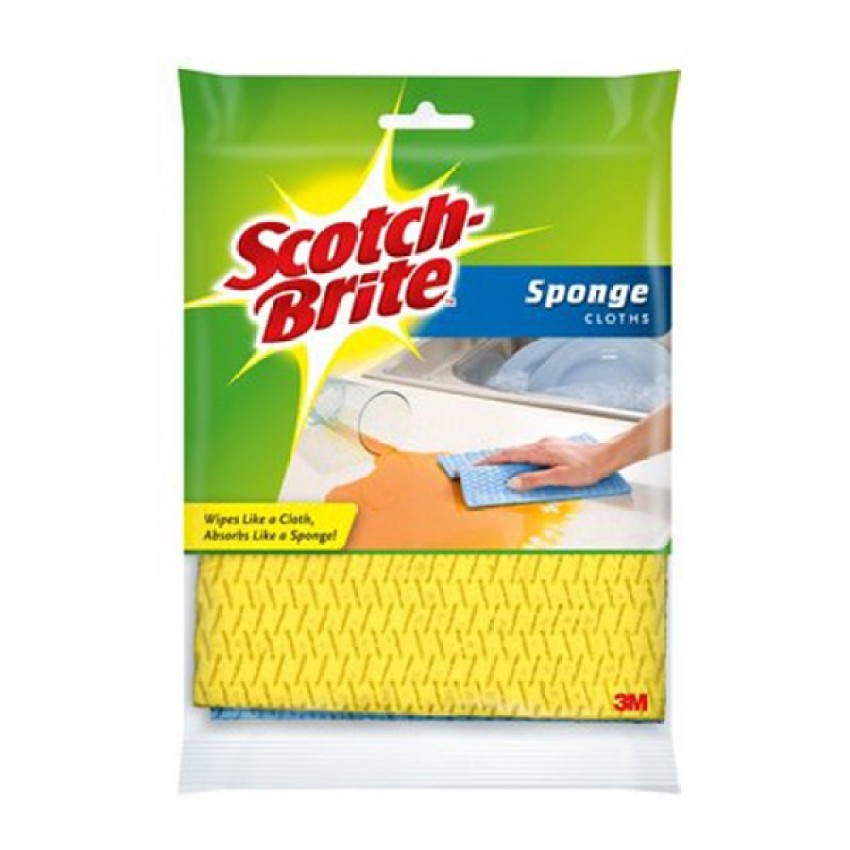 3M Scotch Brite Sponge Cloth 4's