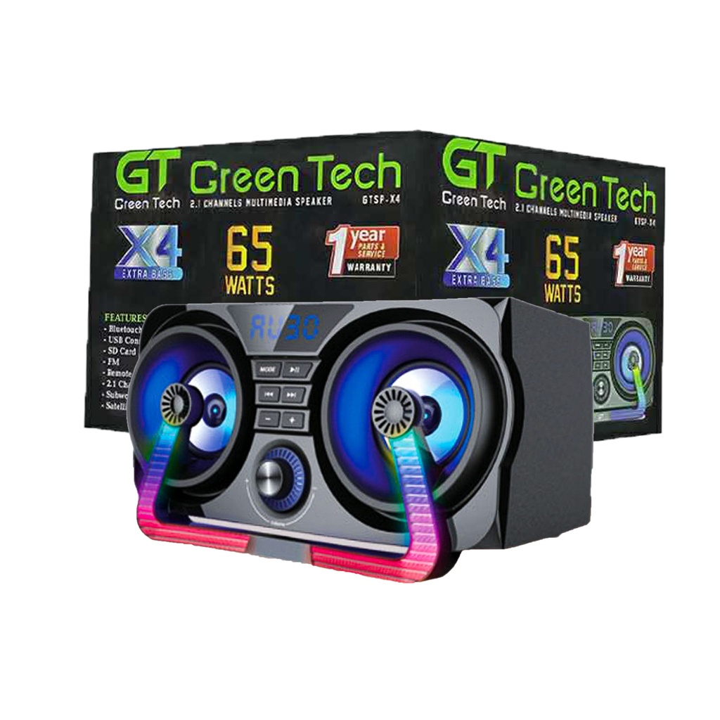 Green Technology - 2.1 Channel Speaker GTSP-X4 65W