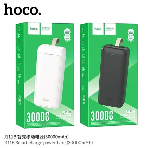 Hoco J111B PowerBank 30000mAh, 2x USB, USB-C, Micro-USB, PD30W, s LED