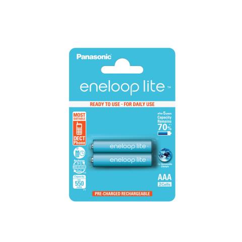 PANASONIC eneloop lite AAA 550 mAh single blister 2Pcs