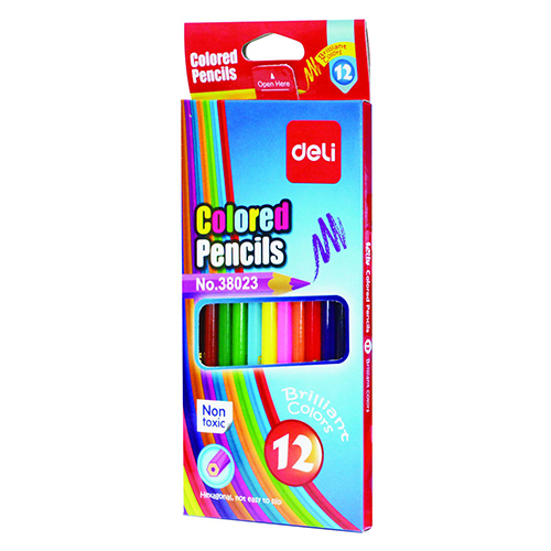 [BSWNCHCPDLE38023] Deli - Hexagonal Colored Pencil E38023