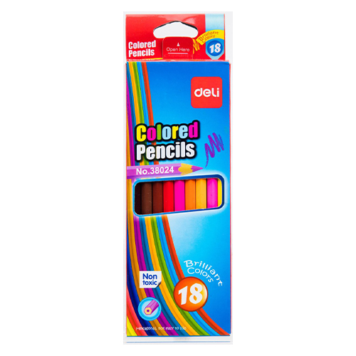 [BSWNCHCPDLE38024] Deli - Hexagonal Colored Pencil E38024